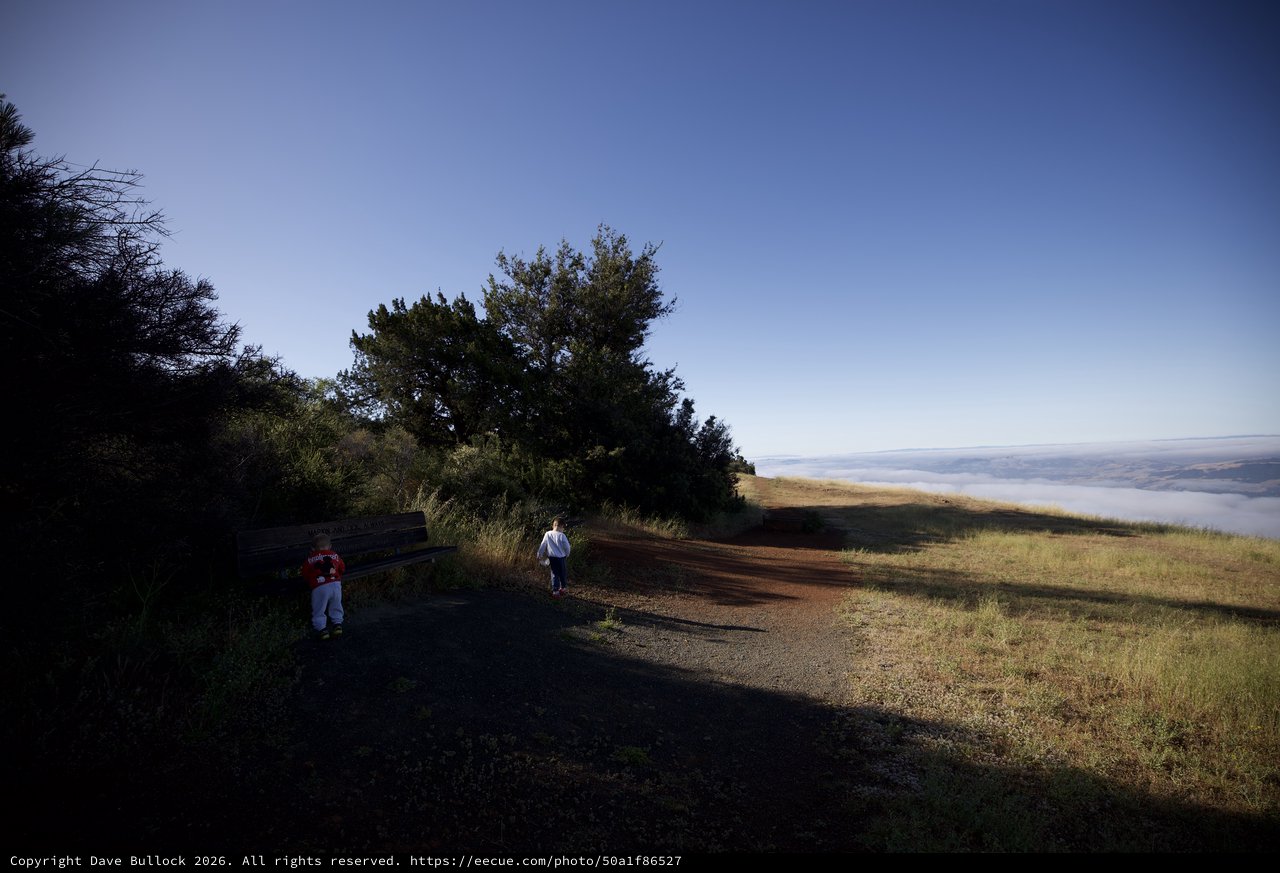Children Explore Above the Fog at Mount Diablo