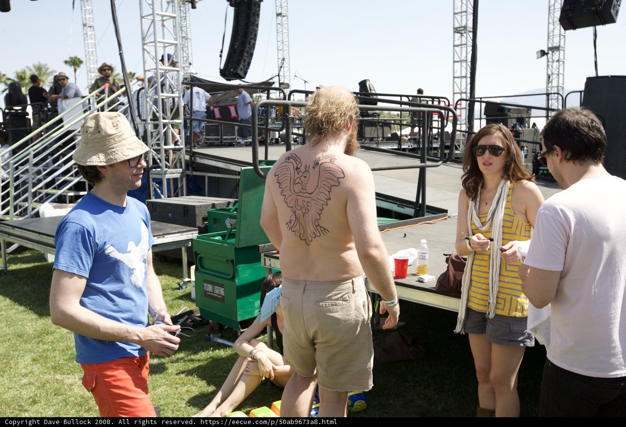 Tattooed Man at Coachella