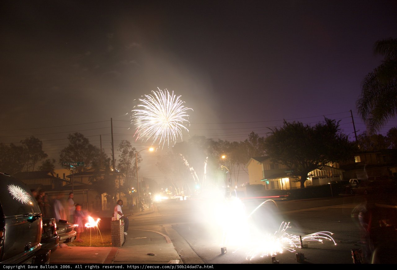 Fireworks Lighting Up the Night Sky
