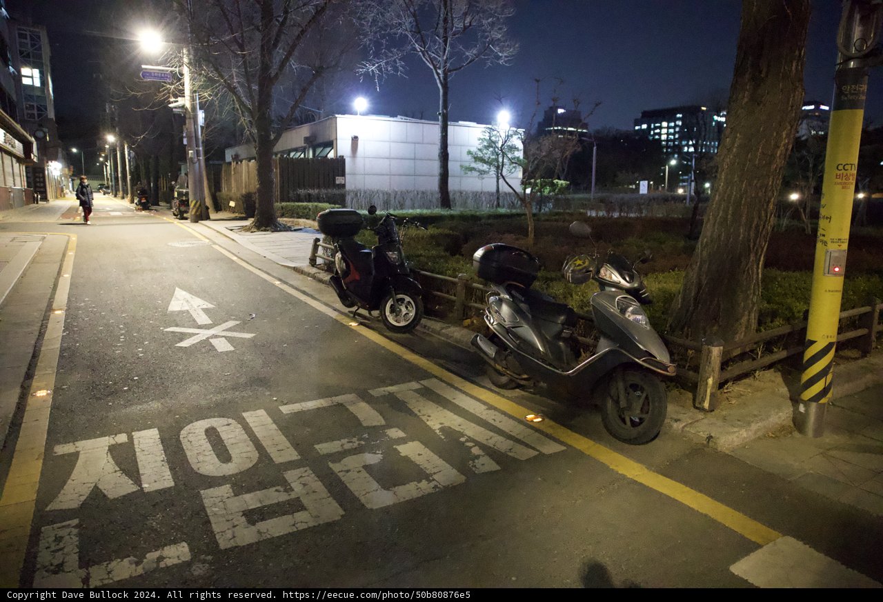 Nocturnal Serenity: Urban Motorcycle in Korea, 2024