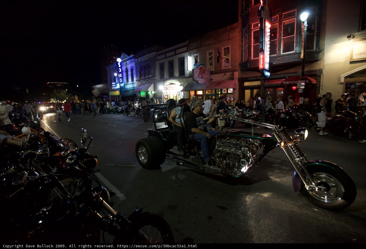Night Ride with My Motorcycle Buddy