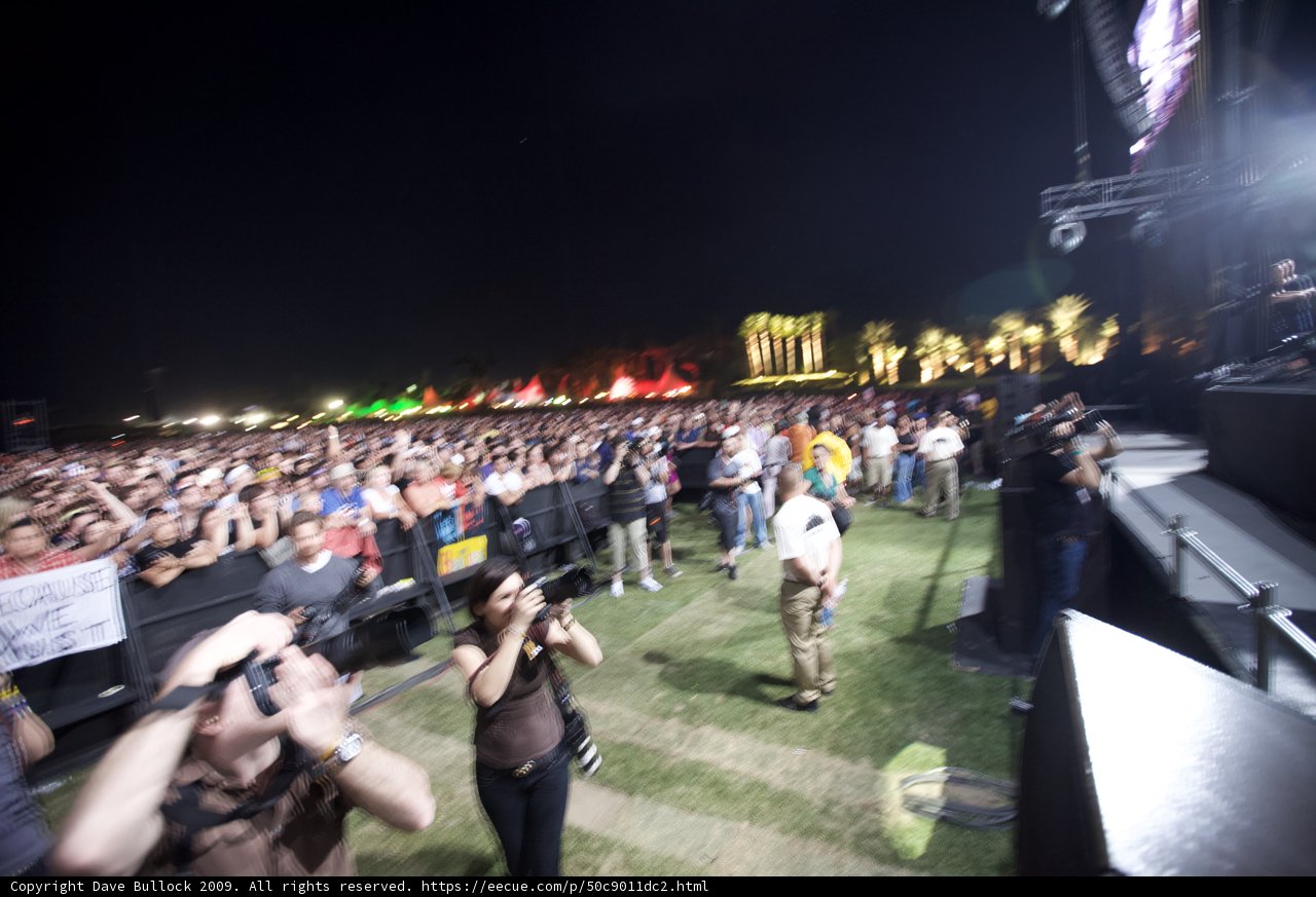 Coachella Night Crowd