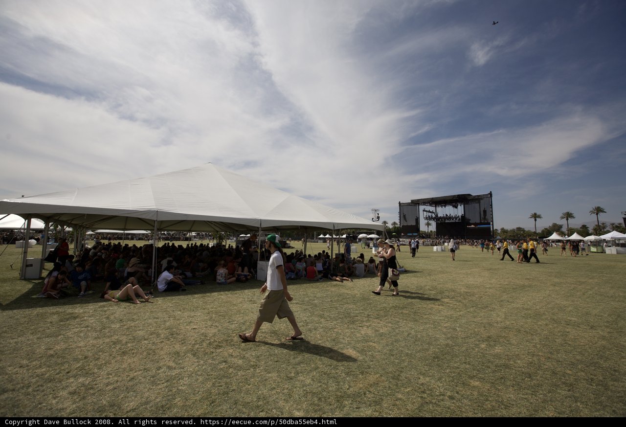 Relaxing under the Coachella Canopy