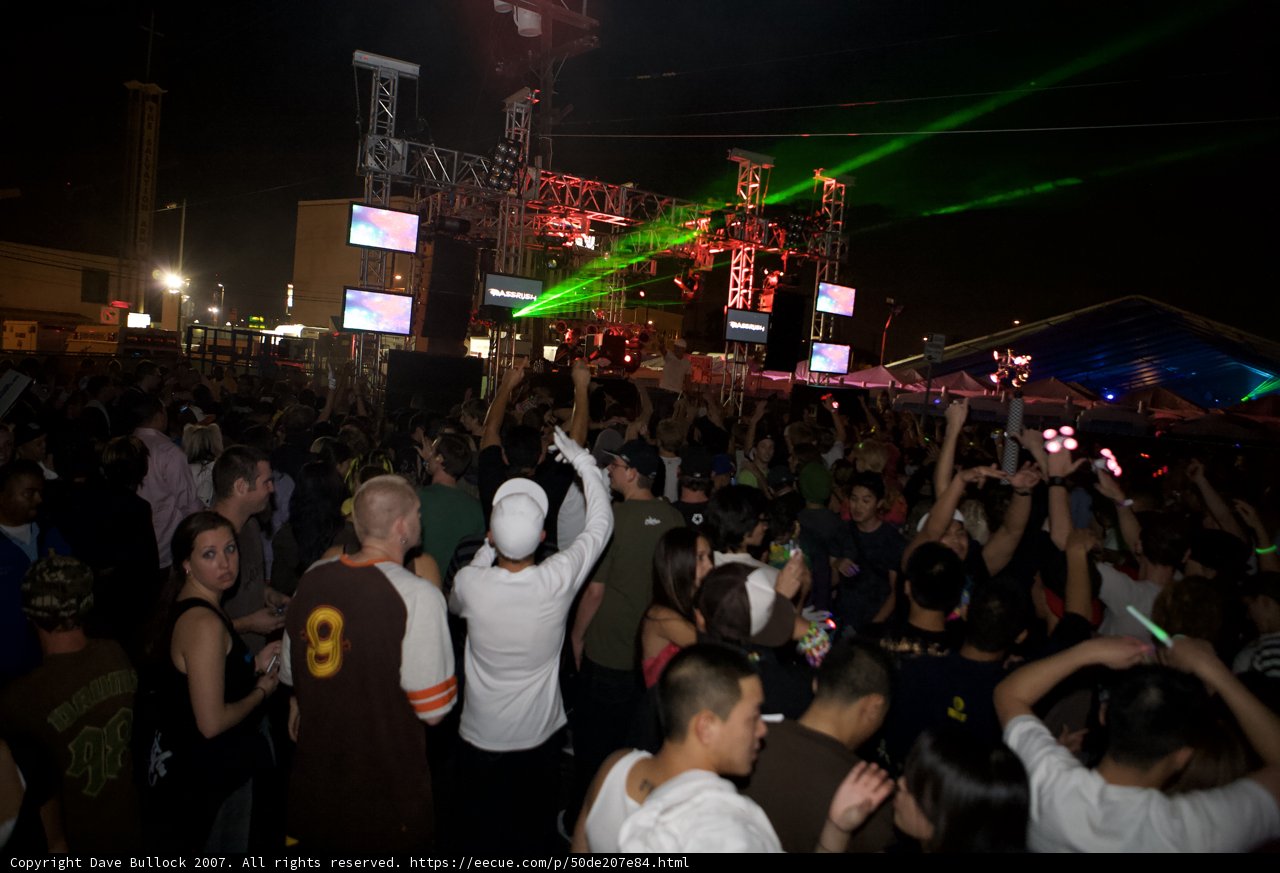 Nightclub Fun Under the Green Light Sky
