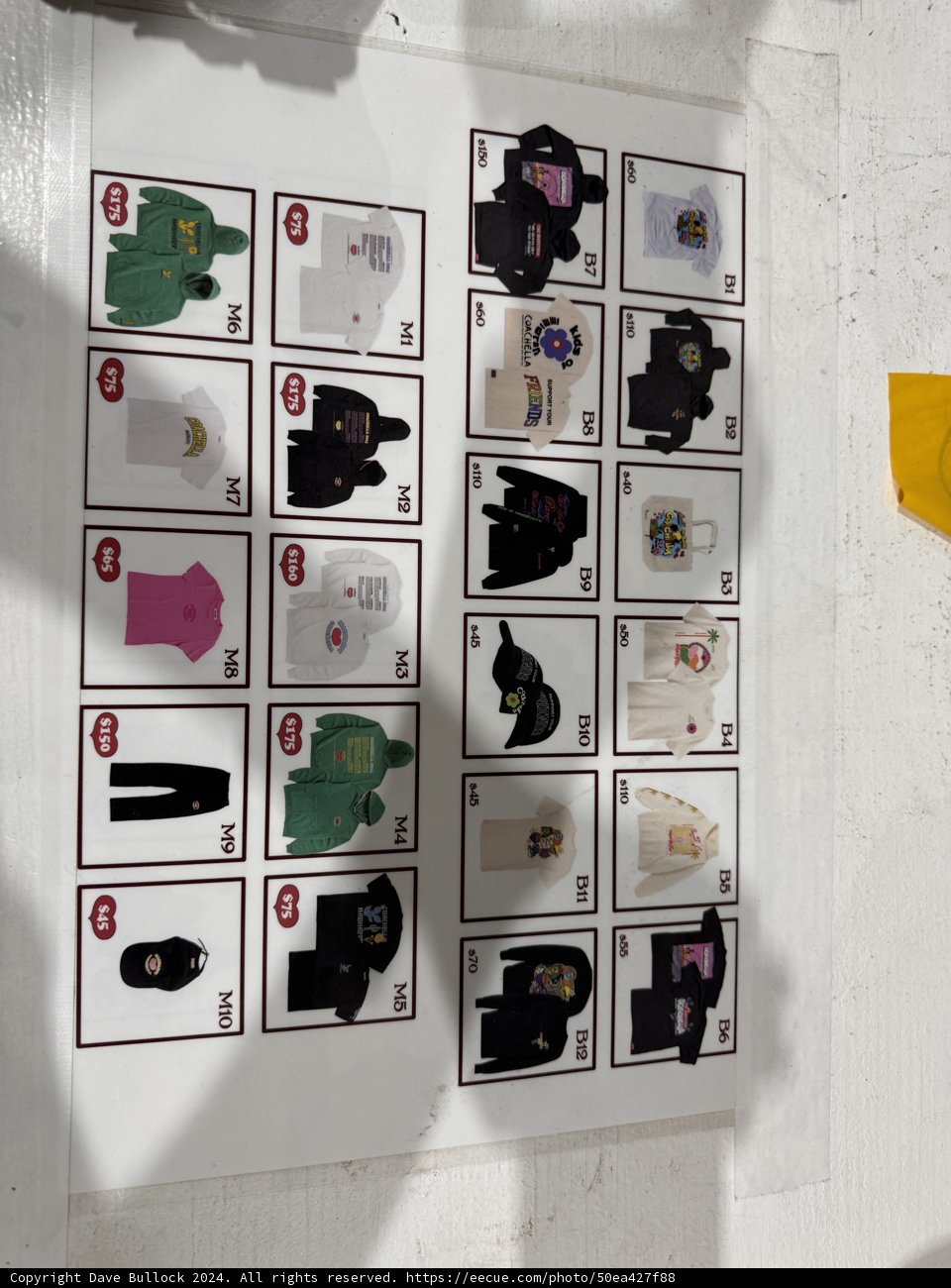 Merchandise Showcase at Coachella 2024