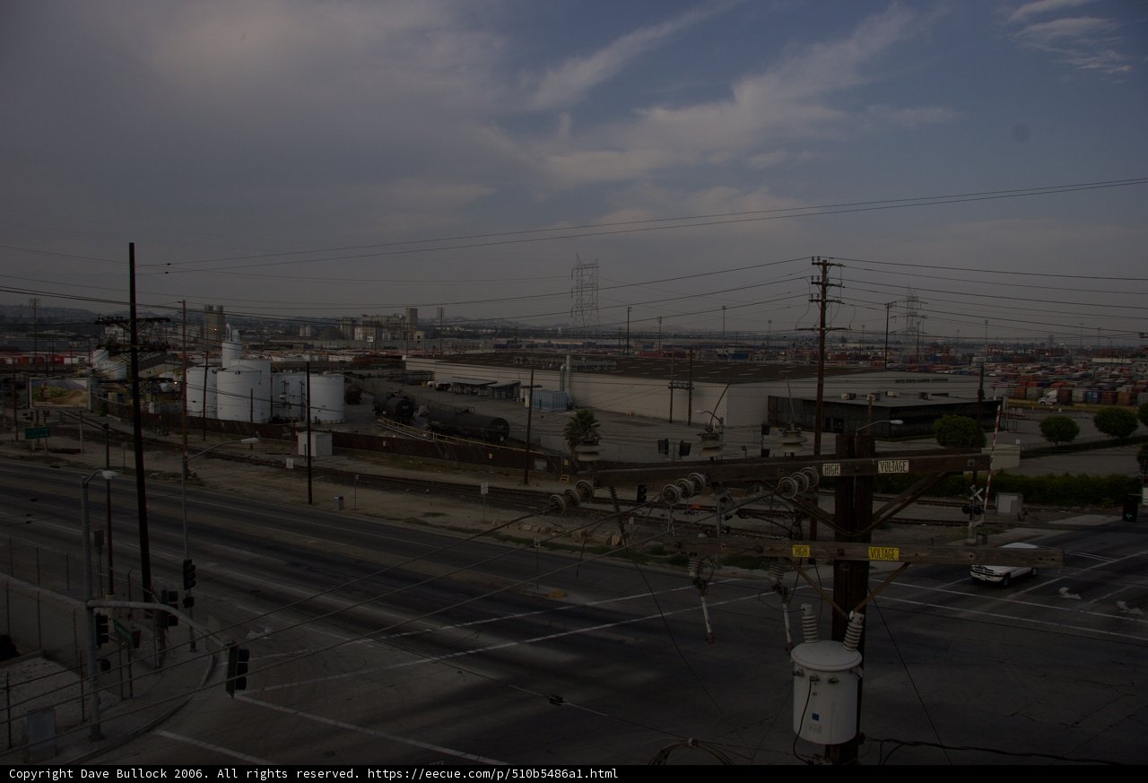 City Traffic and Train Tracks