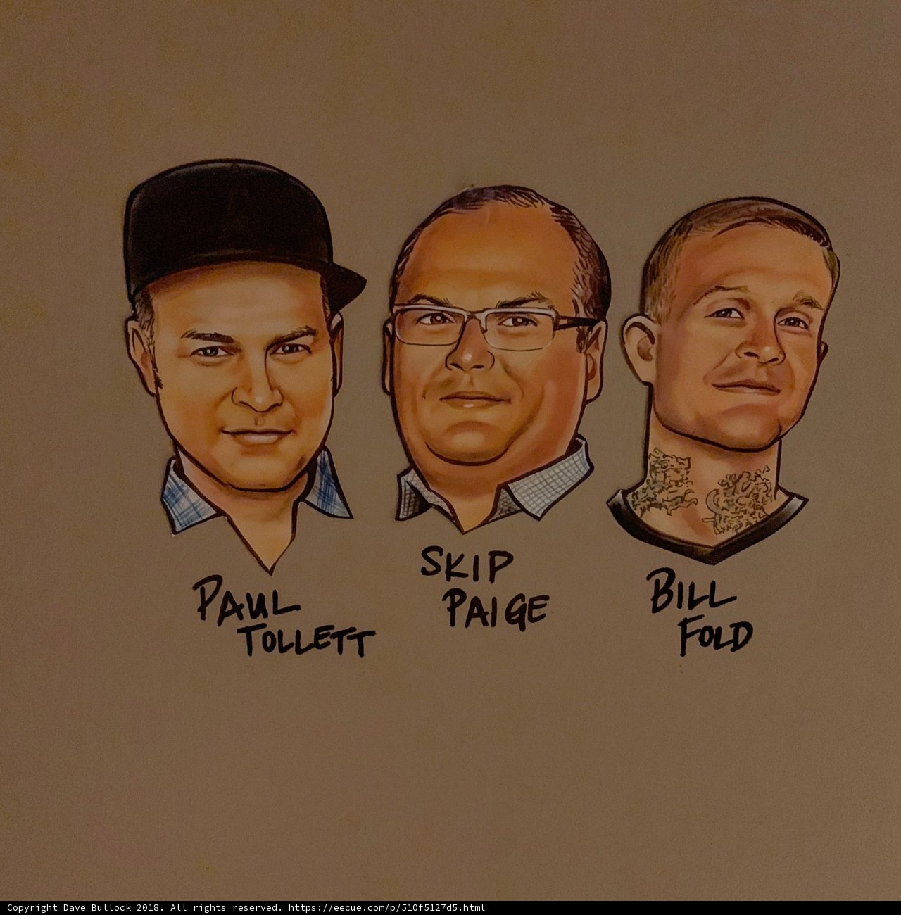 Three Men in a Cartoon World