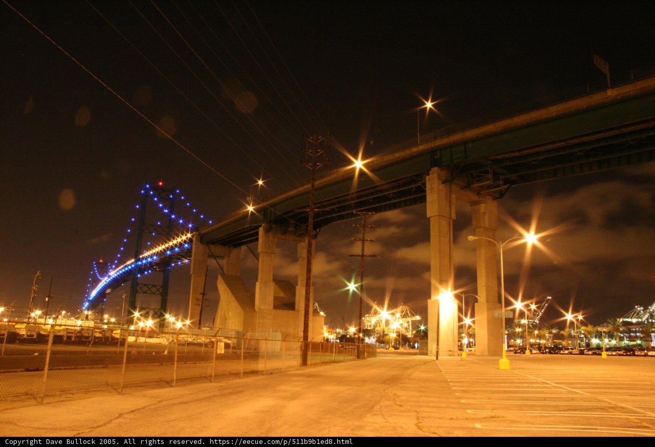 Urban Overpass at Night