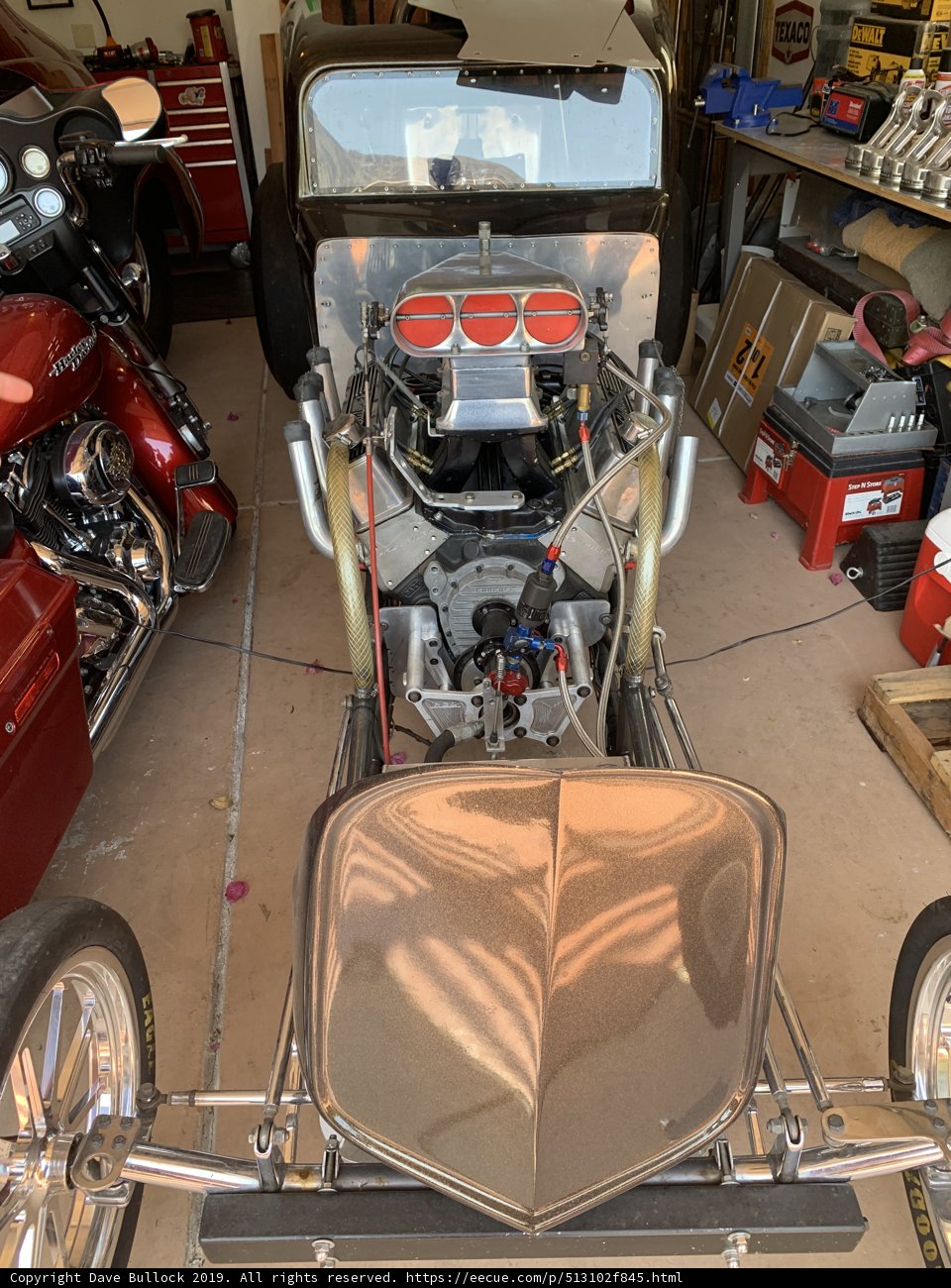 Powerful Engine in Garage