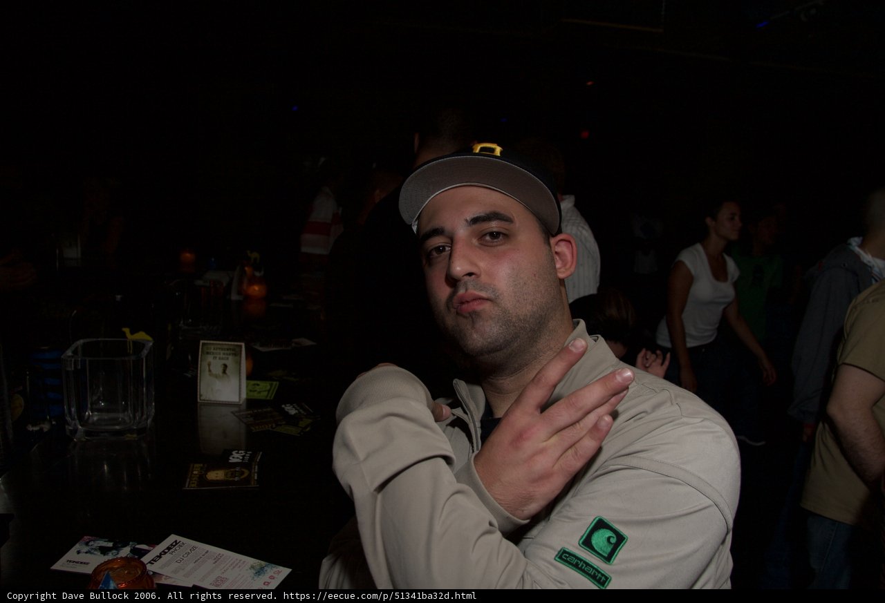 Baseball Cap Bar Night
