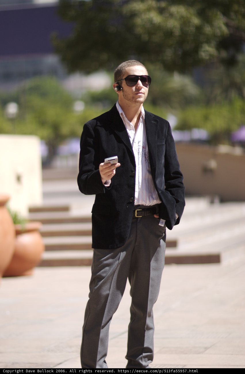 Businessman Checking His Phone