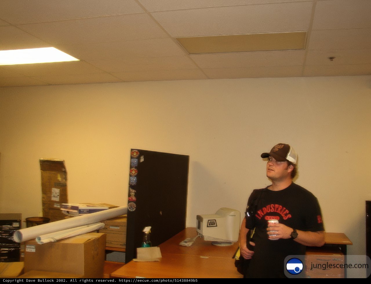 A Man and His Desk