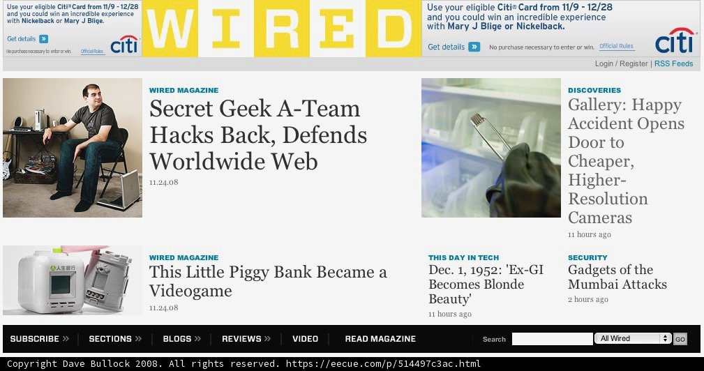 Wired Magazine Cover with 3 Handbags