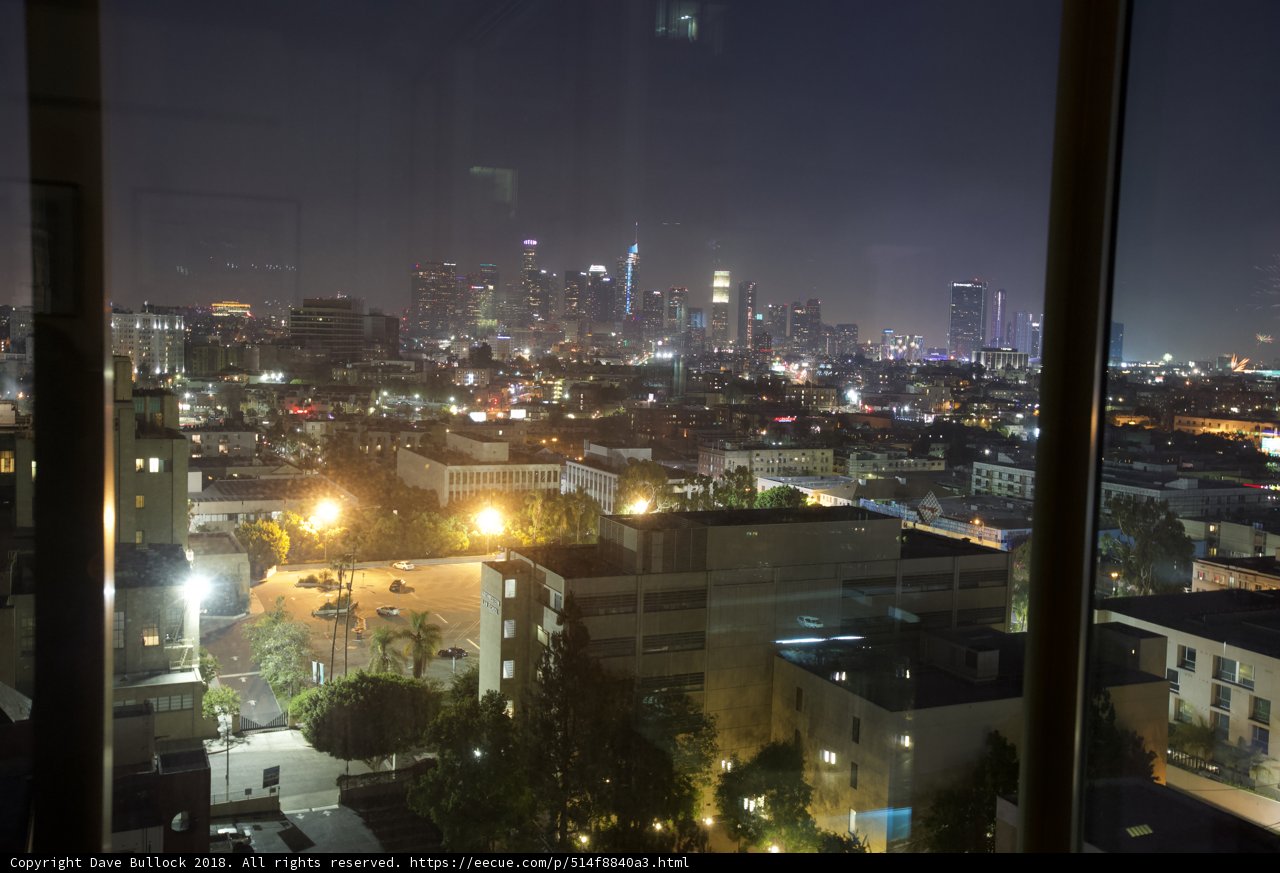 Nighttime Cityscape from a High-Rise