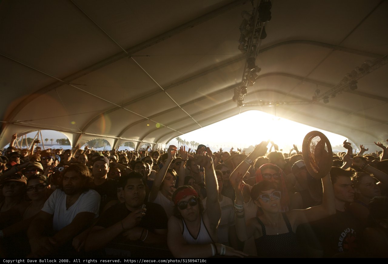 Sunset Concert Crowd at Coachella