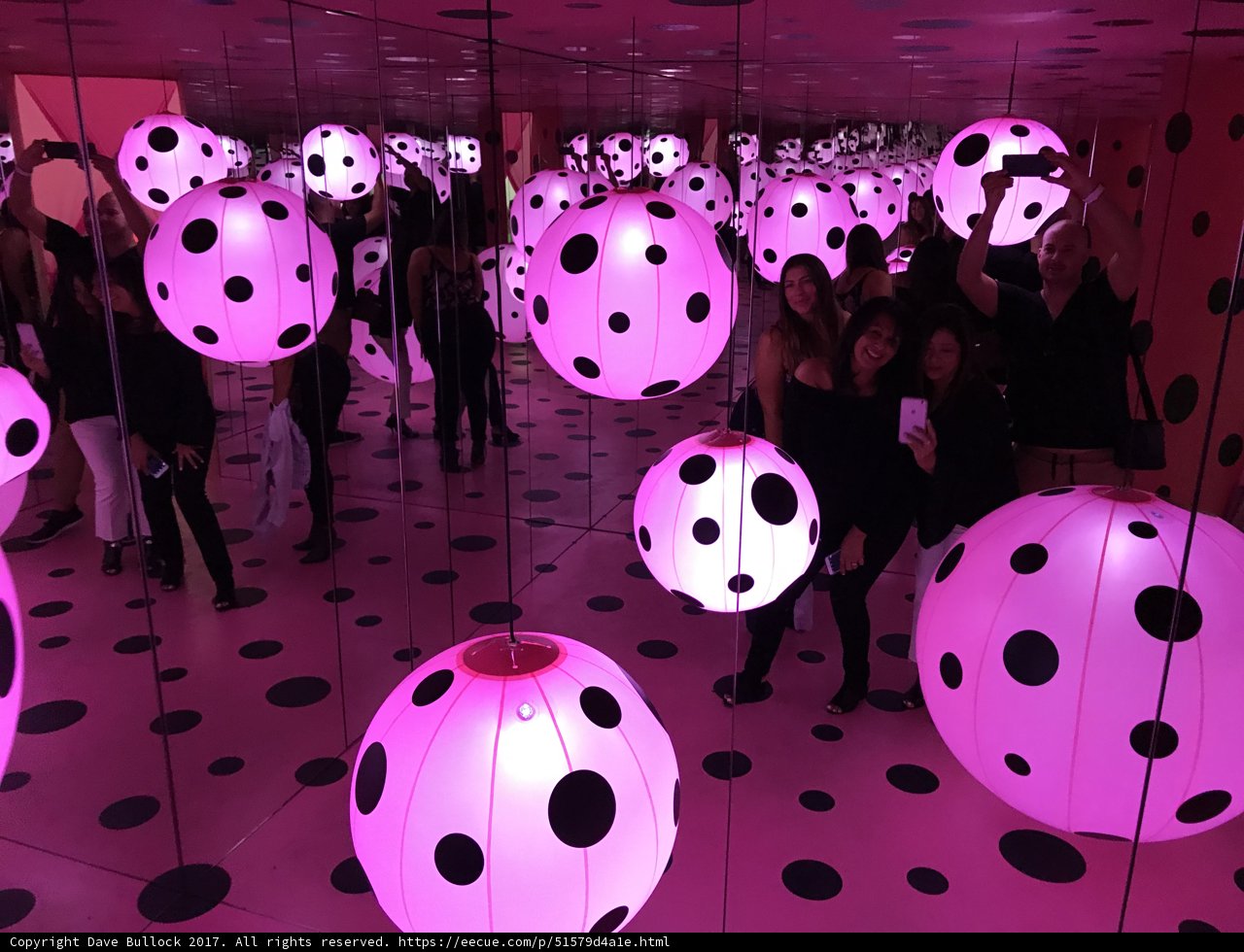 Group Fun with Pink Polka Dot Balloons