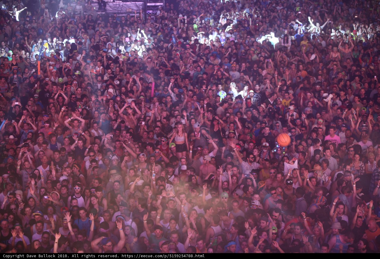 Hands Up at Coachella Concert