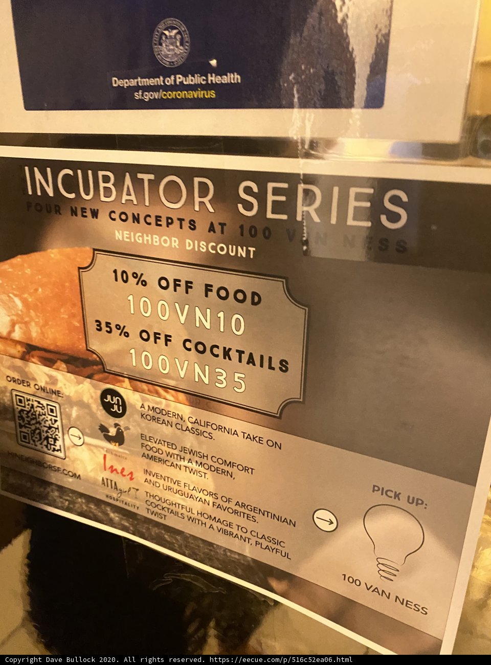 Induction Series Signage at San Francisco Restaurant