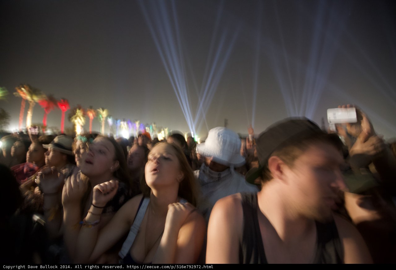 Lights and Crowd at Coachella
