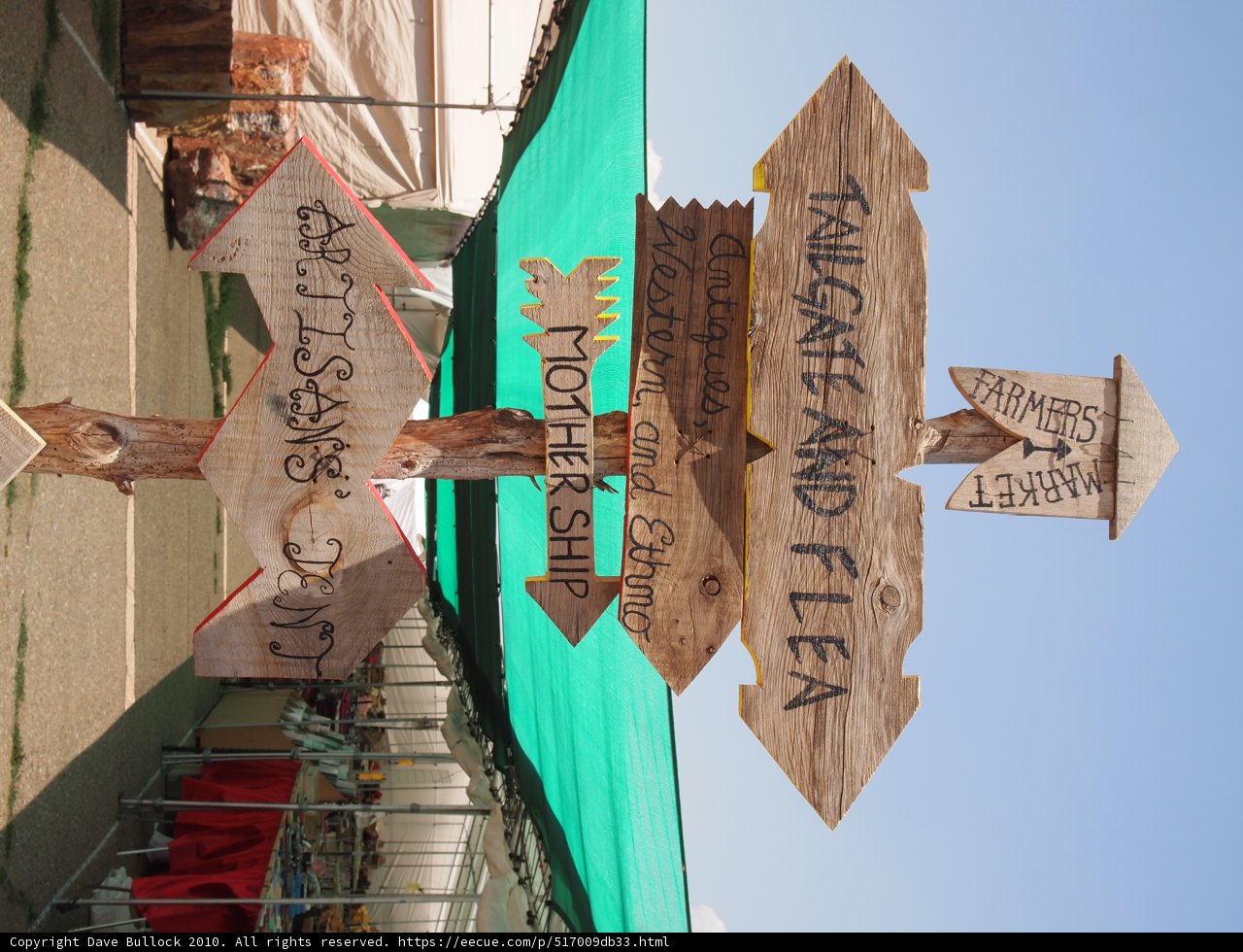 Directional Wooden Sign