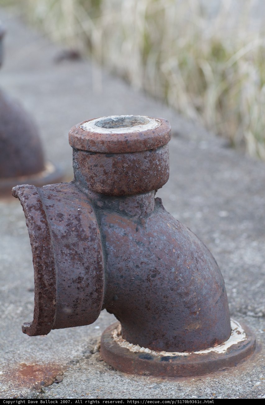 Rusty Fire Hydrant Pipe