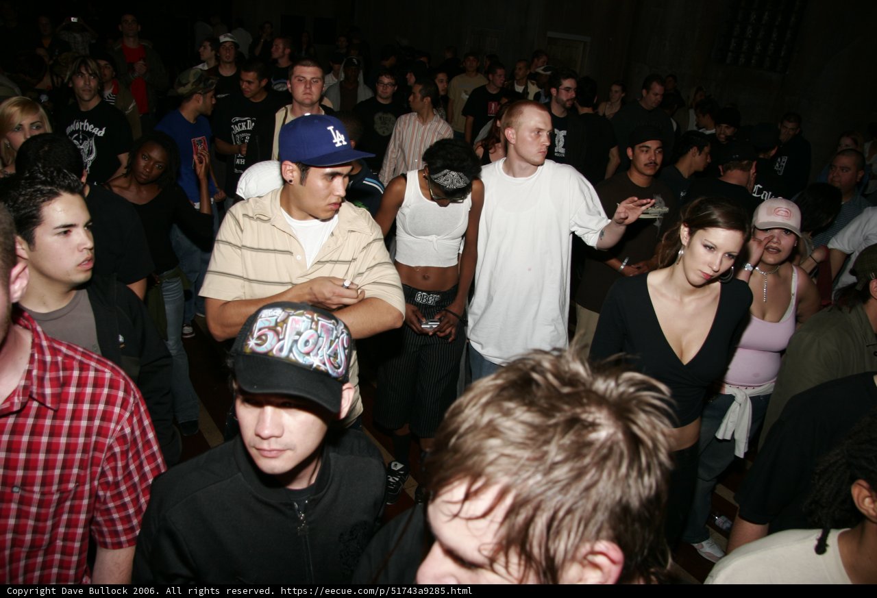 Baseball Caps and Busy Crowds