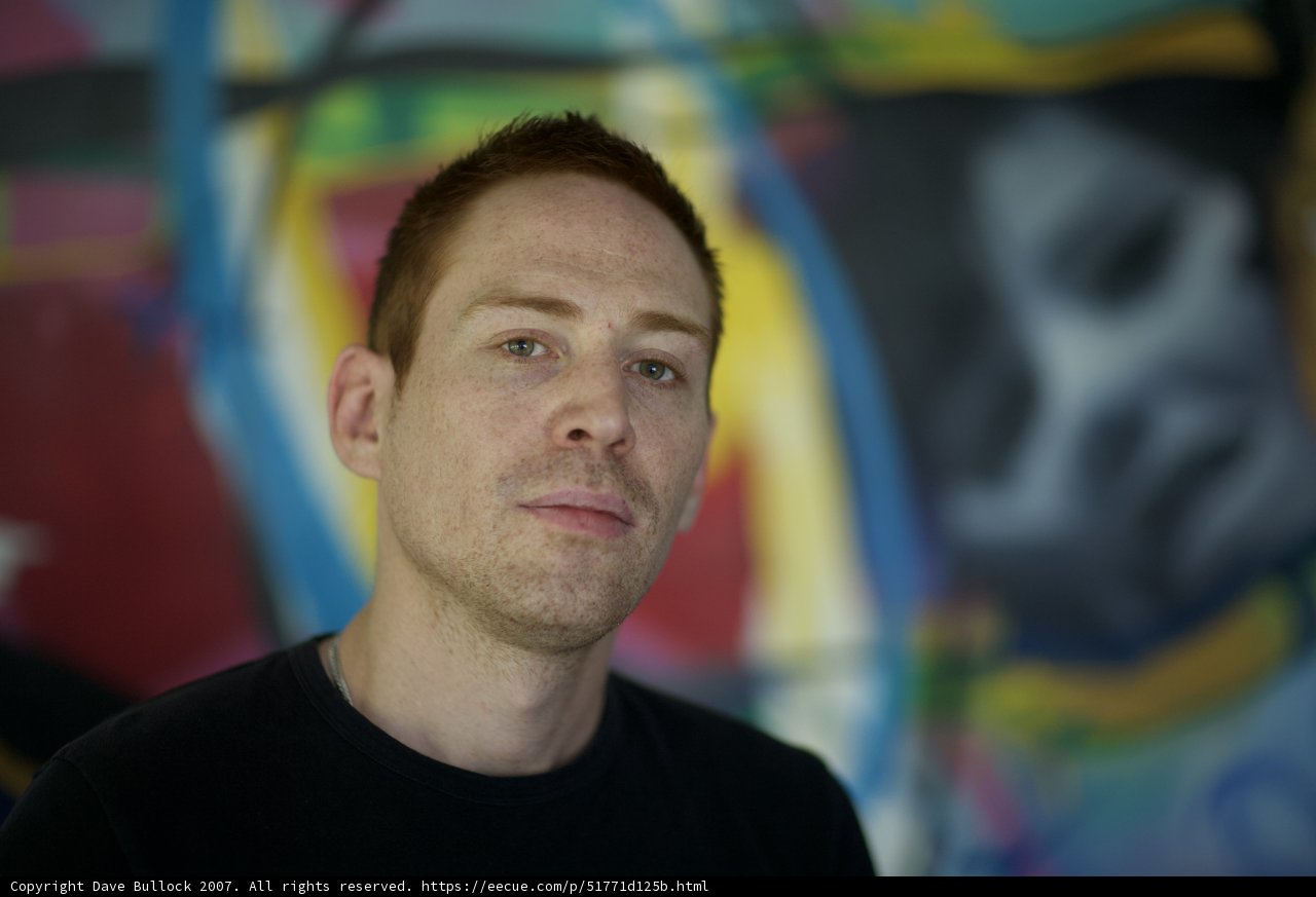 Man Against Mural