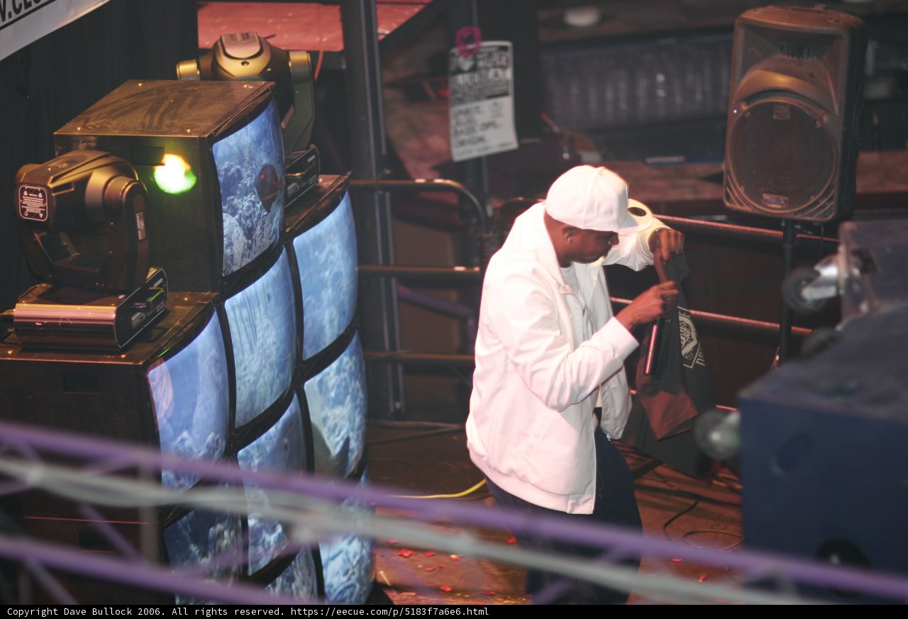 The Man in White with the TV