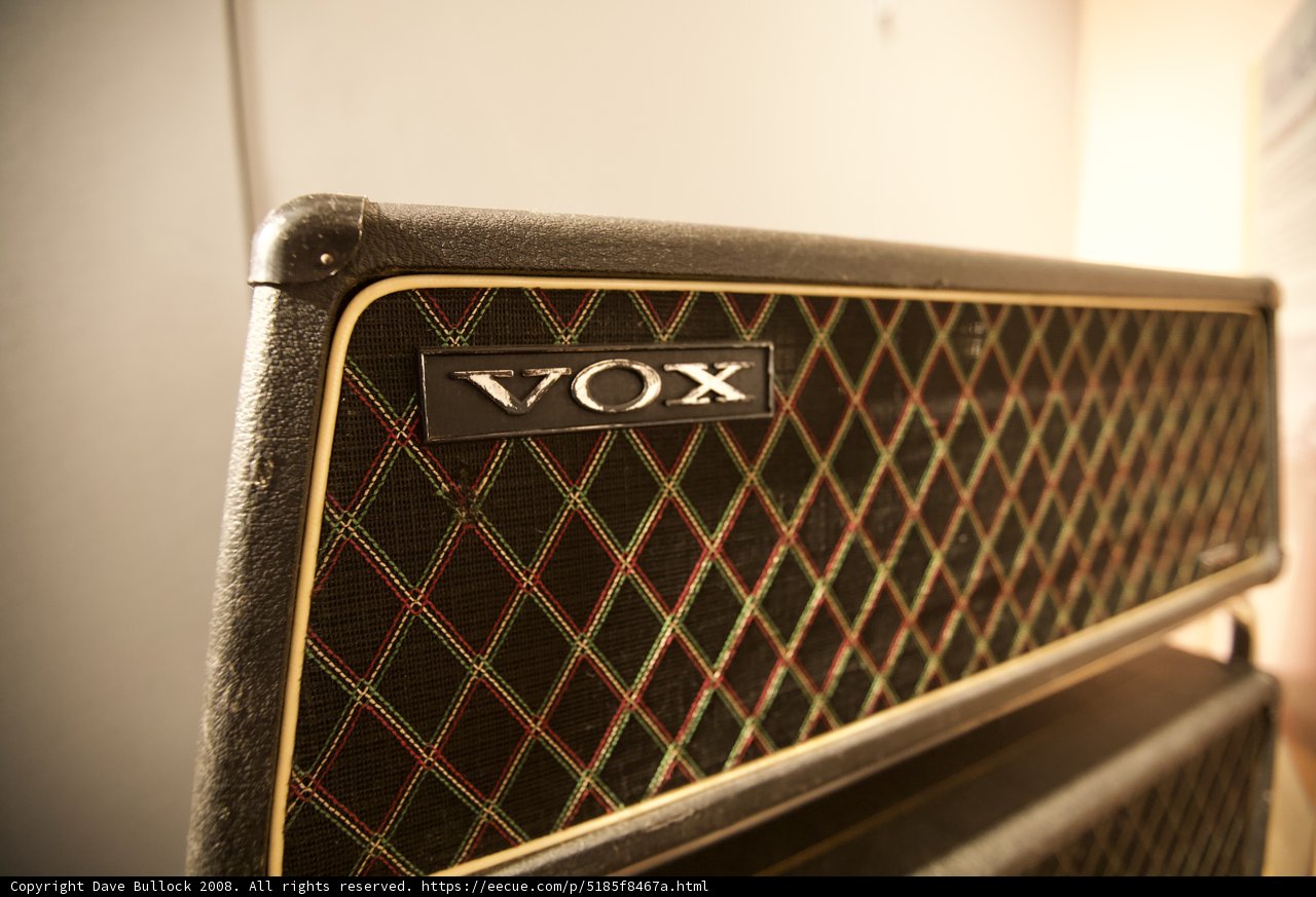 Vintage Vox Amplifier Headstock at the Museum of Making Music
