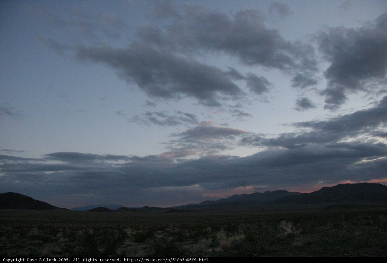 Dusk over the Desert Plateau