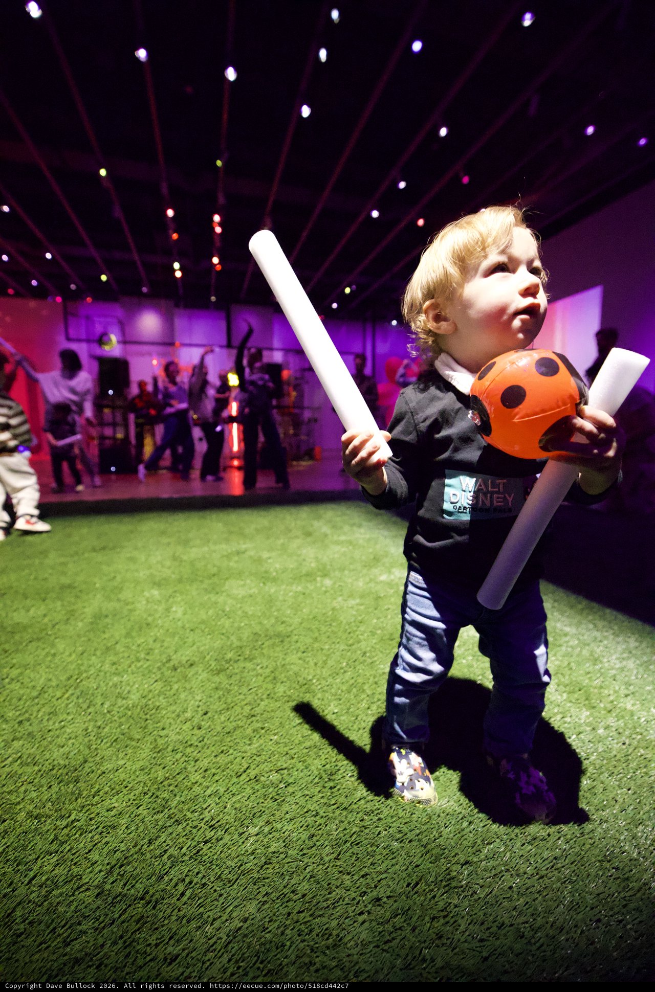 Child at Baby Rave Dance Party Event