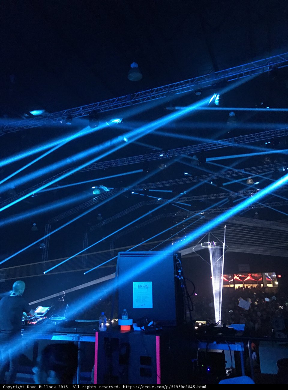 Blue-Lit DJ Set