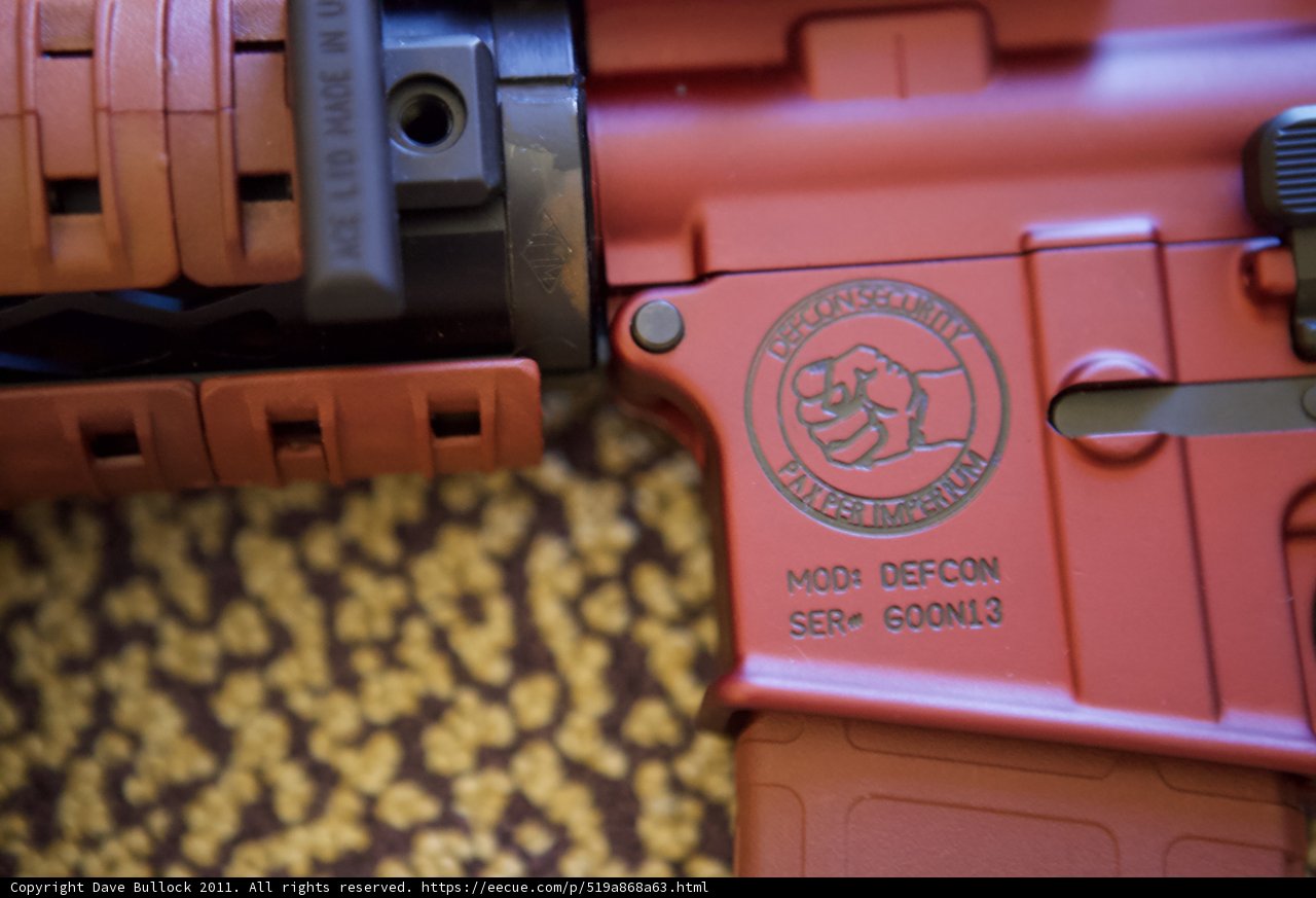 Red Rifle with Logo