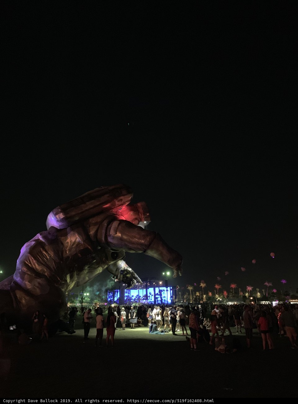 Dragon Statue Illuminates the Night Sky in Metropolis