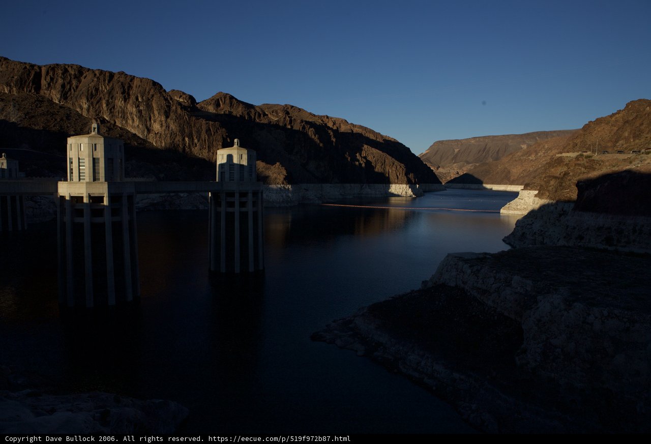 Sunset at Hoover Dam