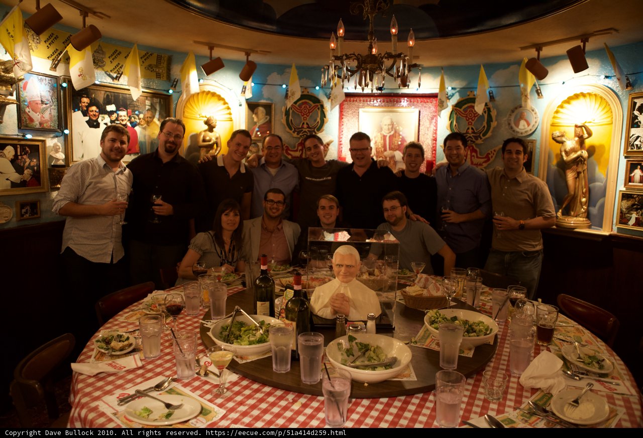 Group Photo at a Fine Dining Restaurant