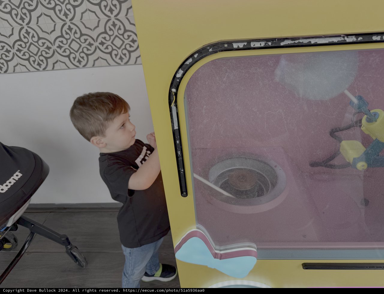 Young Boy Playing at Interactive Children's Exhibit