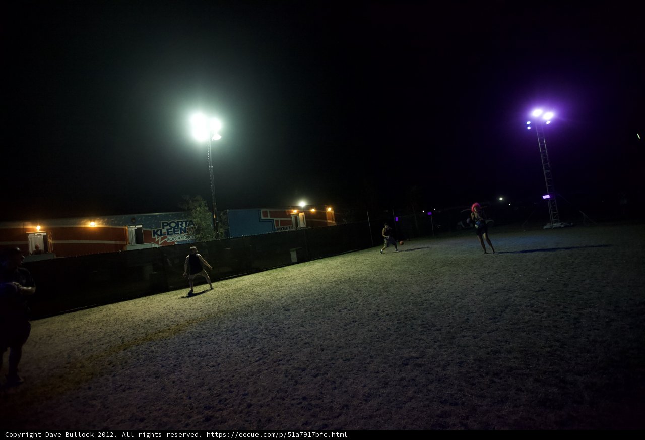 Nighttime Soccer under the Lamppost