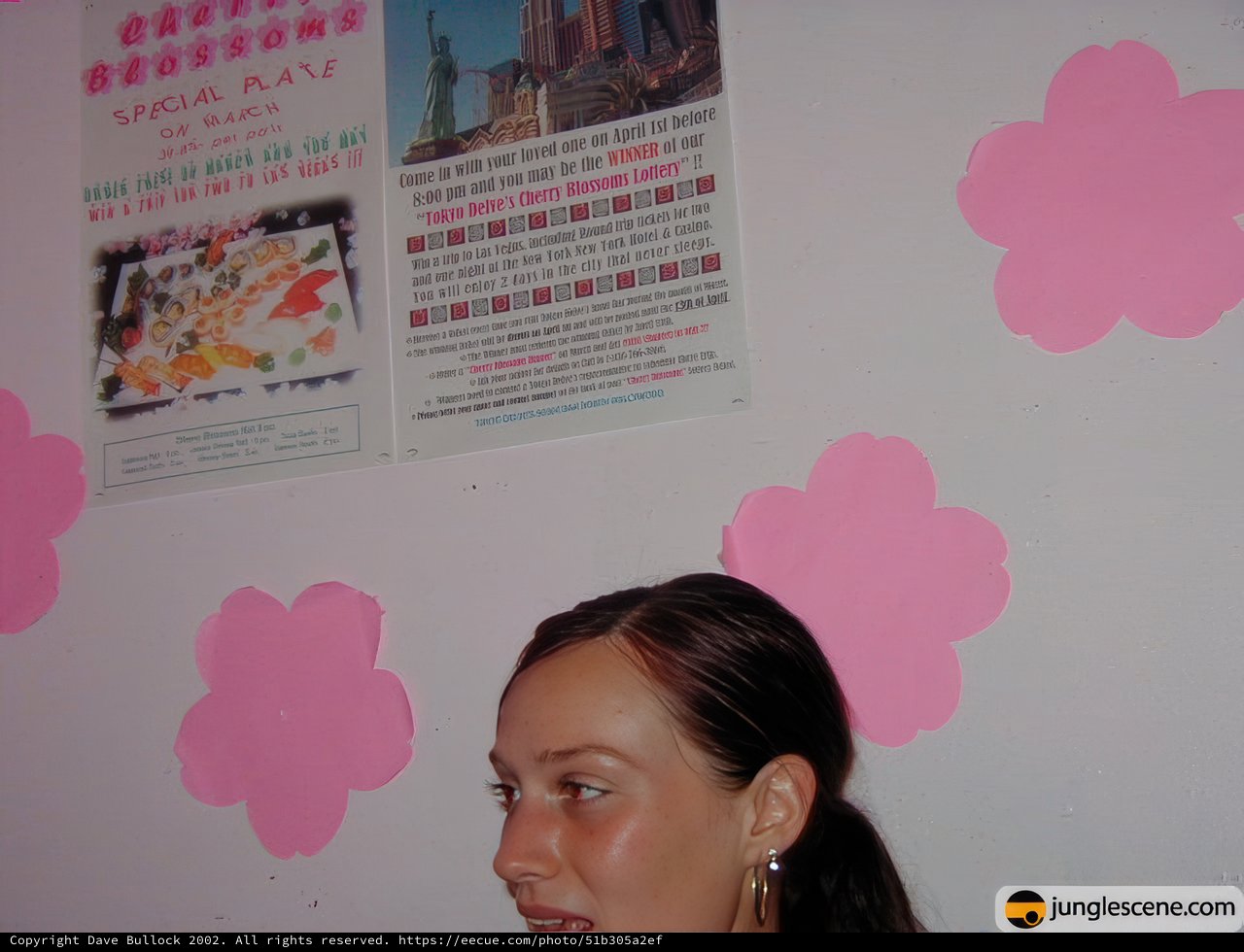 Admiring the Floral Poster