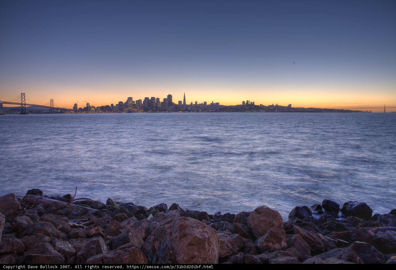Sunset over the City Skyline