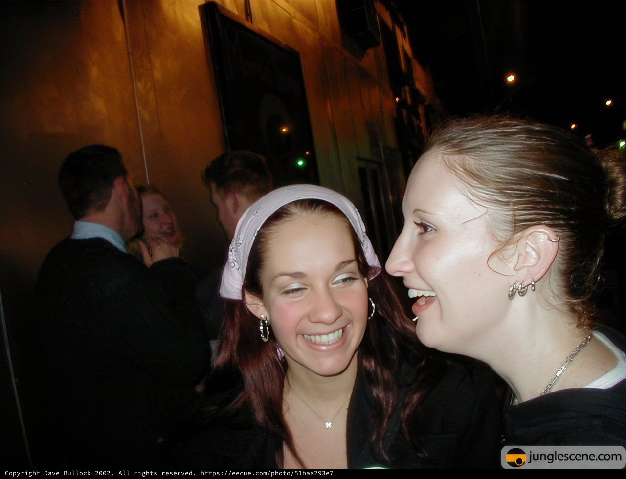 Joyful laughter at a party