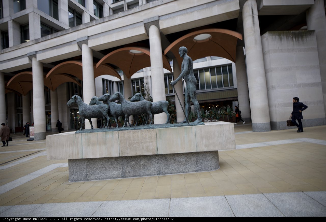 The Shepherdess Sculpture at London Barbican Centre