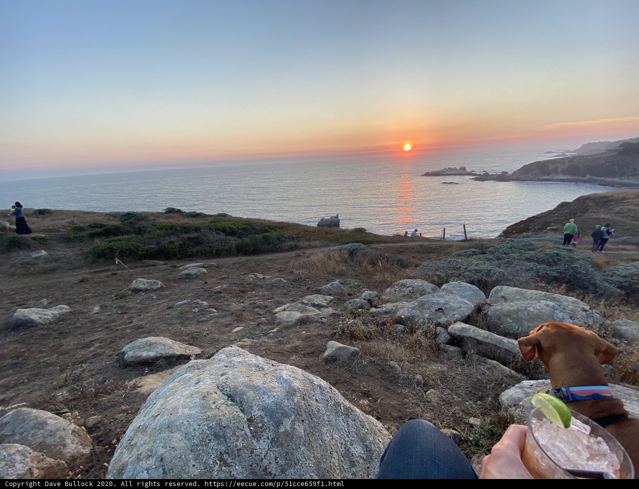 Overlooking the Pacific at Sunset