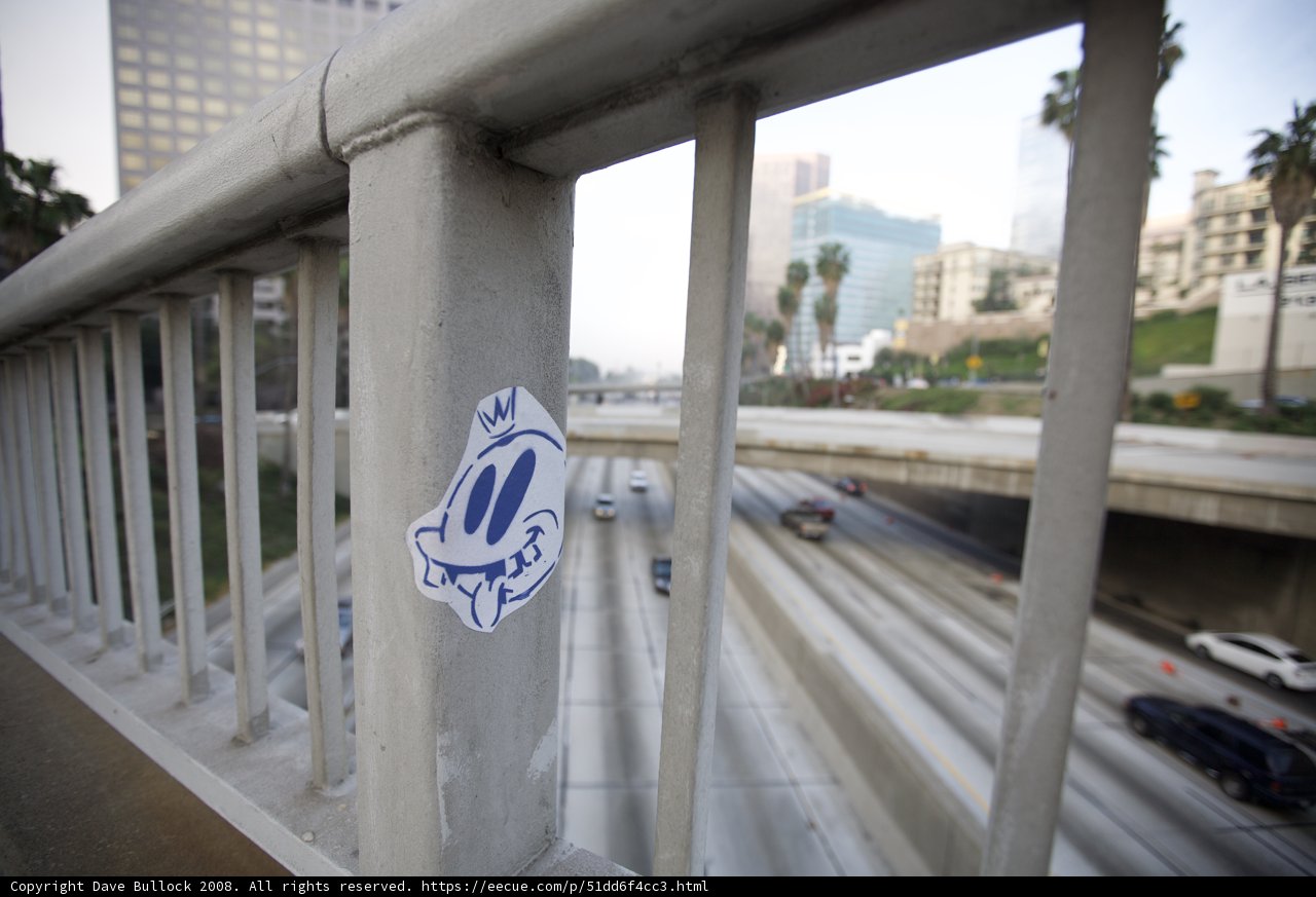 The Sticker on the Handrail