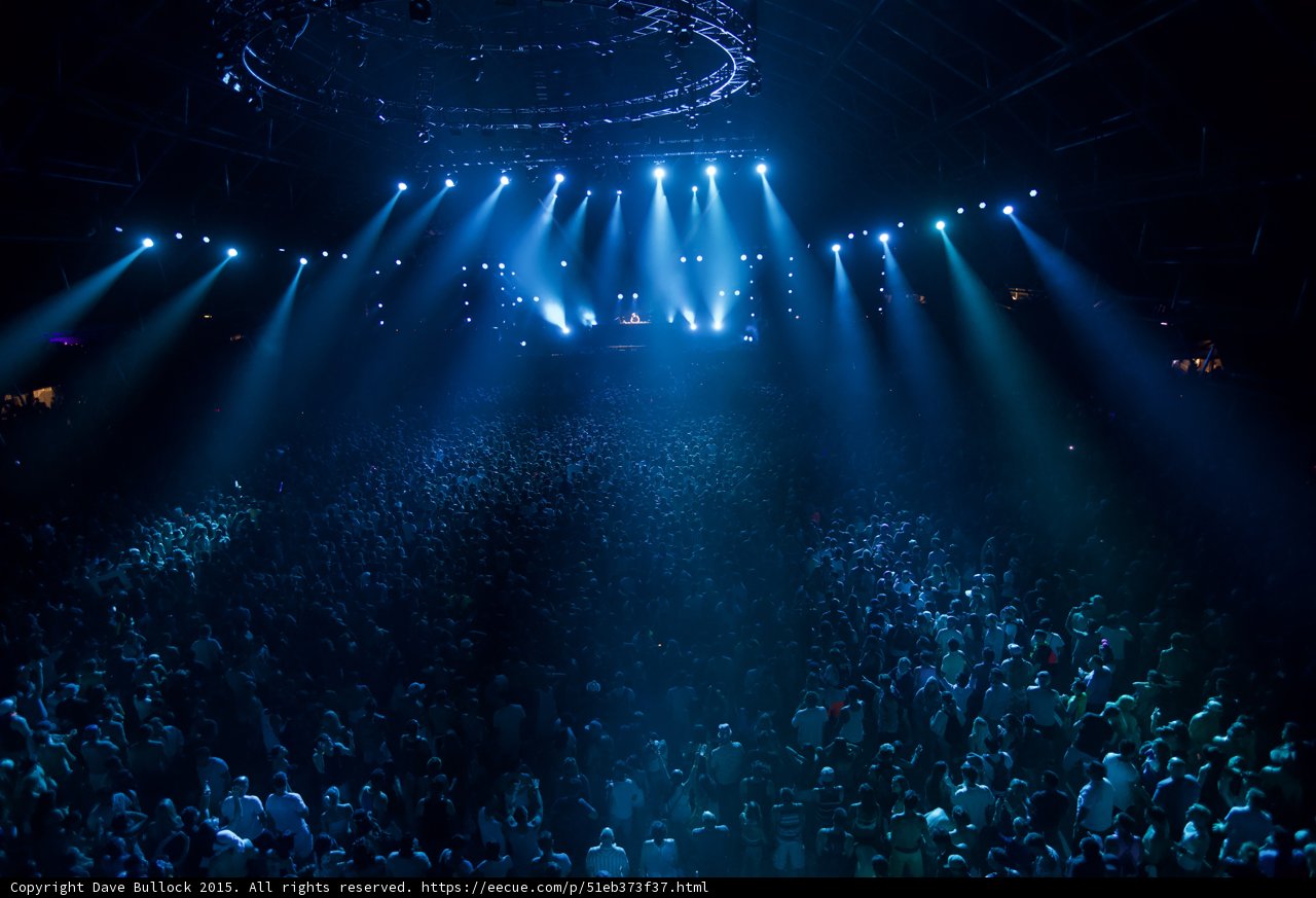 Spotlight on the Raging Crowd