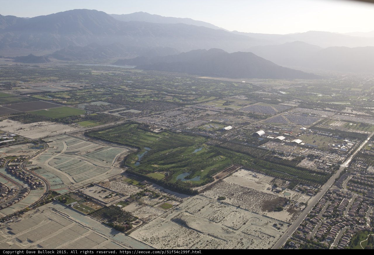 Aerial View of Indio, Southwest USA