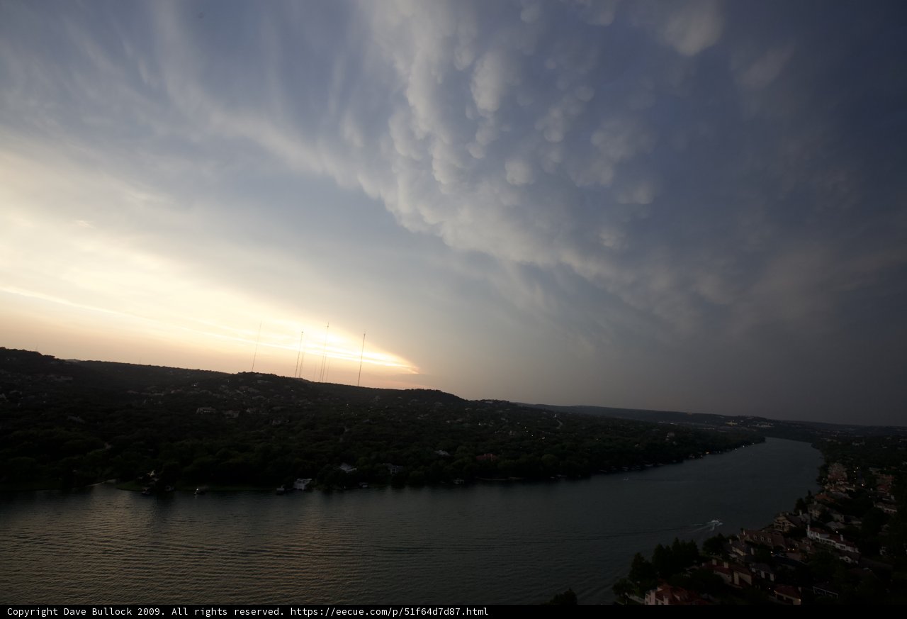 Stormy Sunset Over Austin Skyline