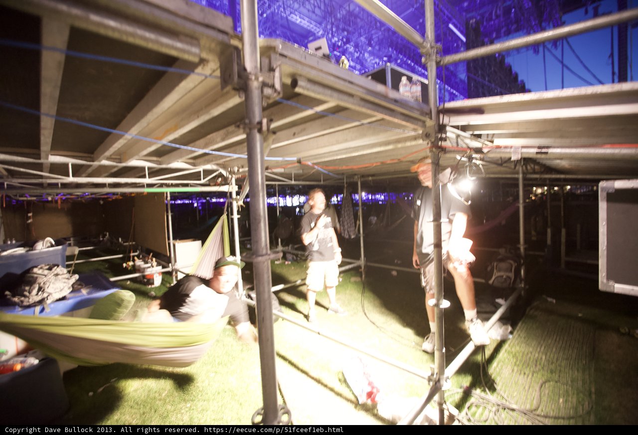 Relaxing Under the Tent