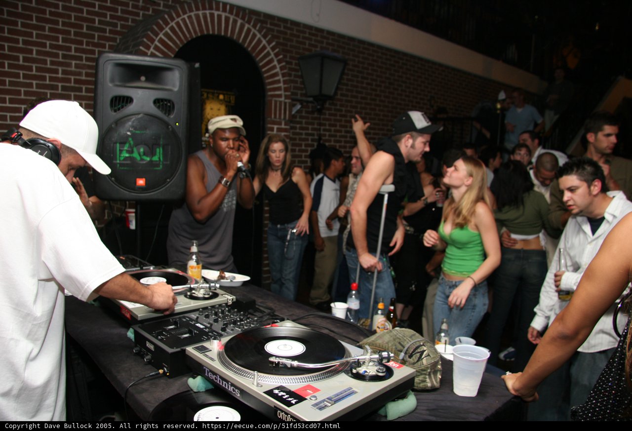 DJ Steve J Entertains Crowd at Nightclub
