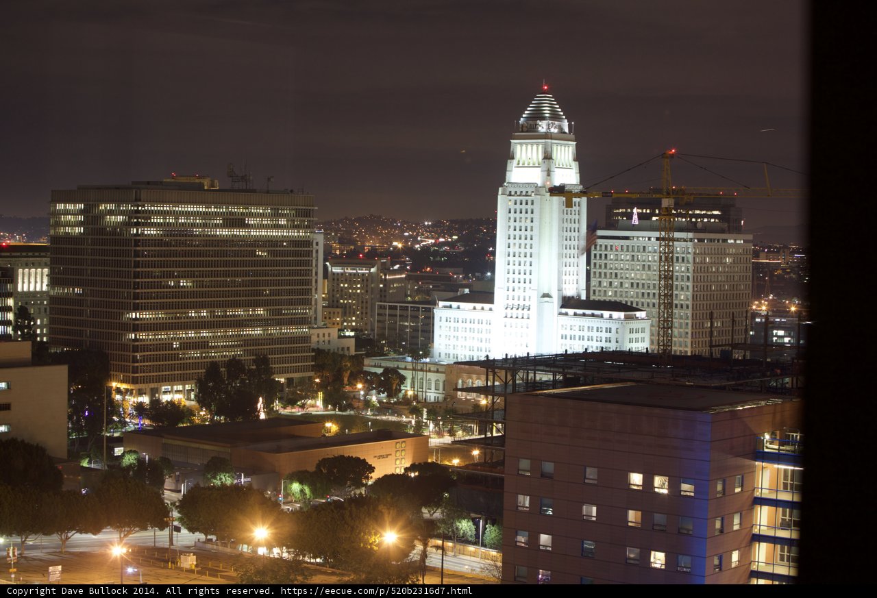 Nighttime Metropolis View from The Broad